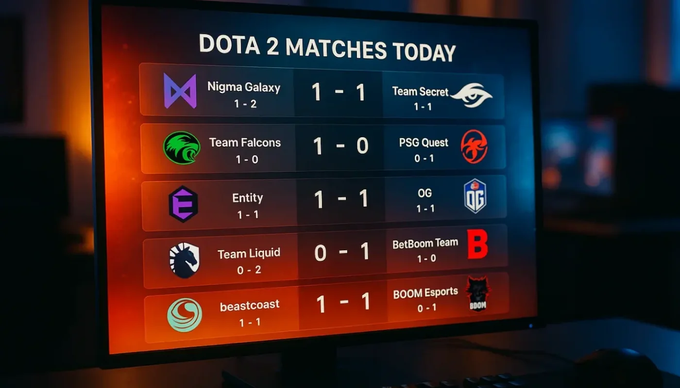 Матчи Dota 2 сегодня — live-расписание и результаты по картам