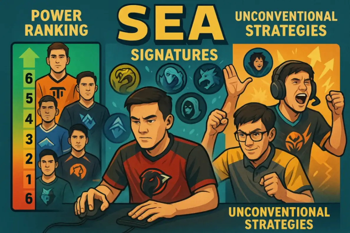 Команды SEA — рейтинг силы, сигнатуры и нестандартные стратегии