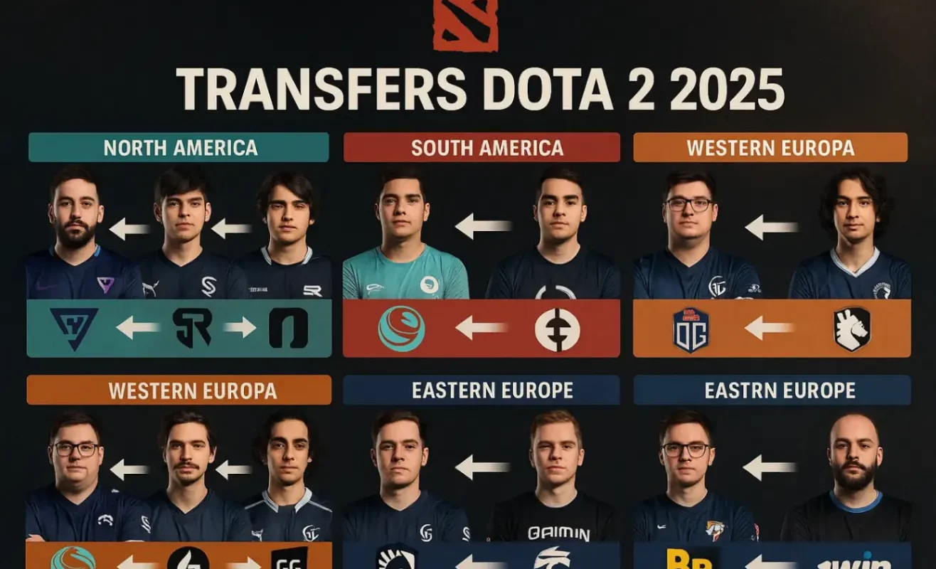 Трансферы Dota 2 2025 — полный обзор переходов по регионам