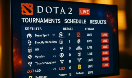 Текущие турниры Dota 2 — лайв-расписание, результаты и стримы