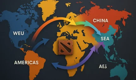 Региональные трансферы Dota 2: WEU, EEU, China, SEA, Americas
